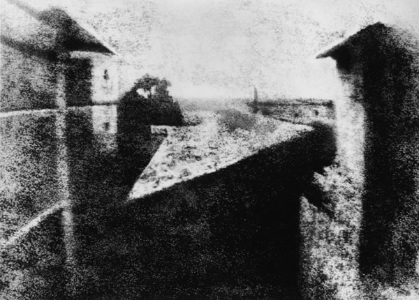 World's First Photograph. Photograph by Joseph Nicéphore Niépce